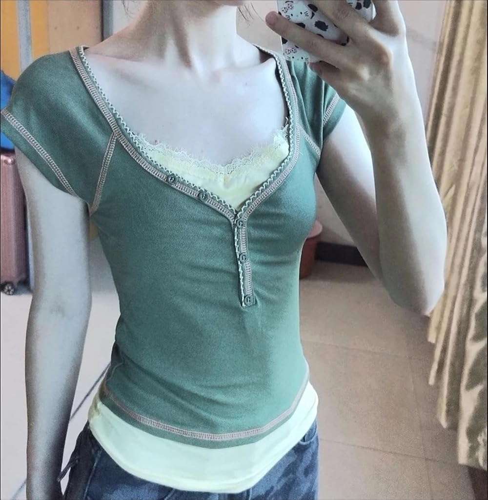 Y2k Fairy Grunge 2000s Short Sleeve Top Whimsy Twee Harajuku Emo Scene Clothes Vintage Mcbling Alt Fairycore Shirt - Image 6