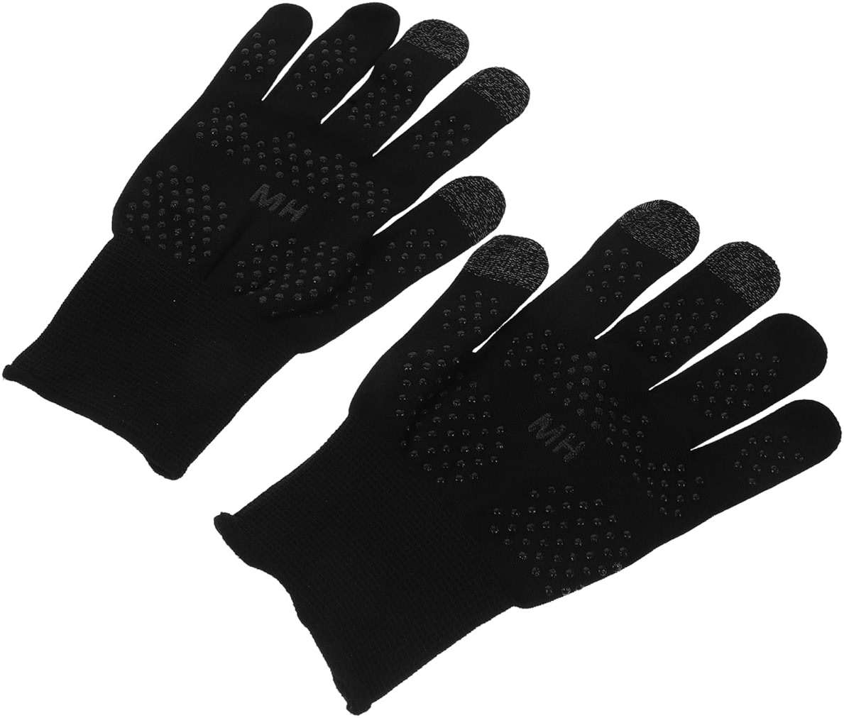 Abaodam Breathable Nylon Cycling Gloves for Men with Anti-Slip Dots, UV Sun Protection, Touchscreen Compatible Summer Outdoor Riding Glove for Sweaty Hands - Image 1
