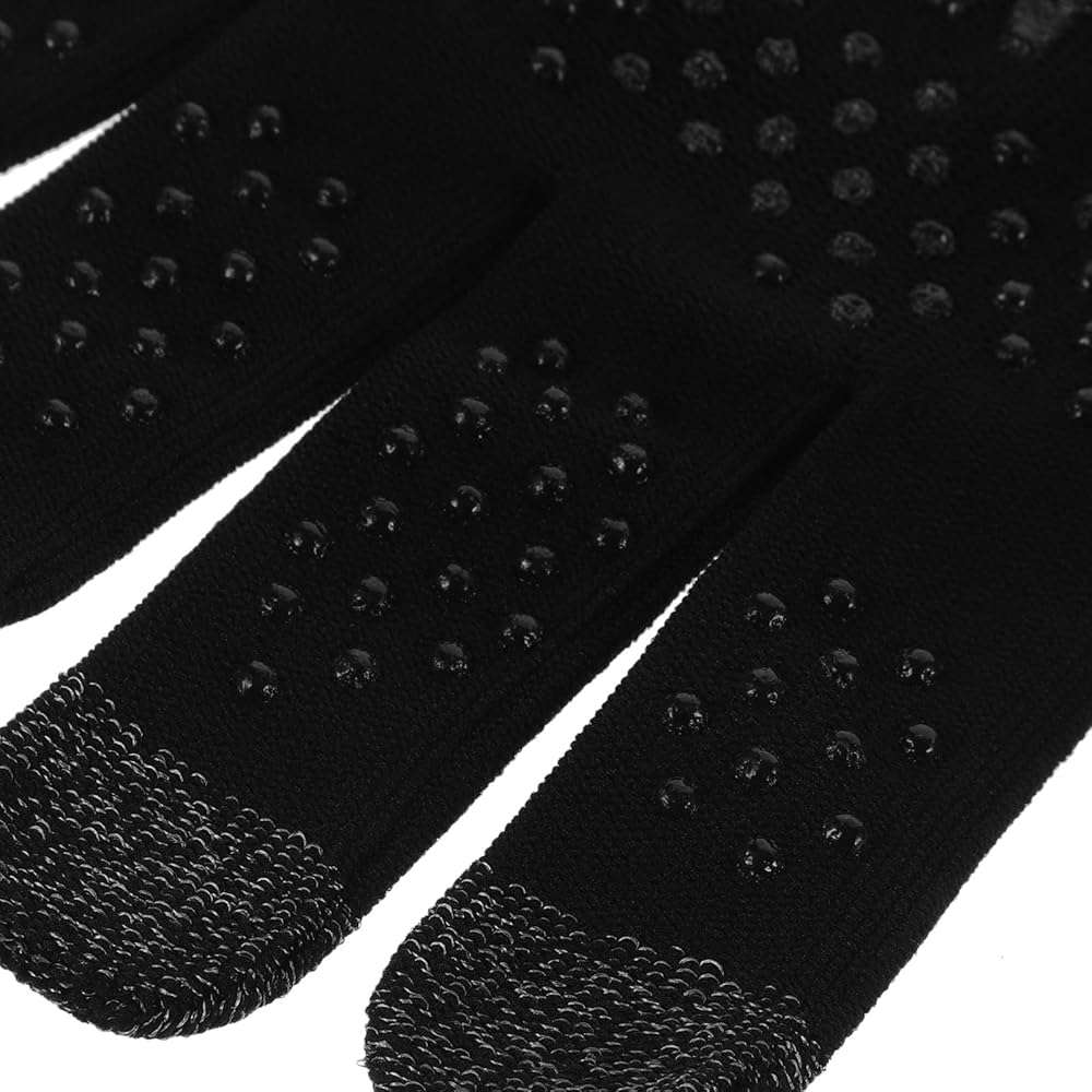 Abaodam Breathable Nylon Cycling Gloves for Men with Anti-Slip Dots, UV Sun Protection, Touchscreen Compatible Summer Outdoor Riding Glove for Sweaty Hands - Image 8