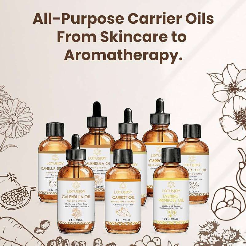 LOTUSJOY Camellia Seed Oil, 100% Pure & Organic, Cold-Pressed, Multi-Purpose for Face and Body, 2 fl oz (60mL) - Image 6