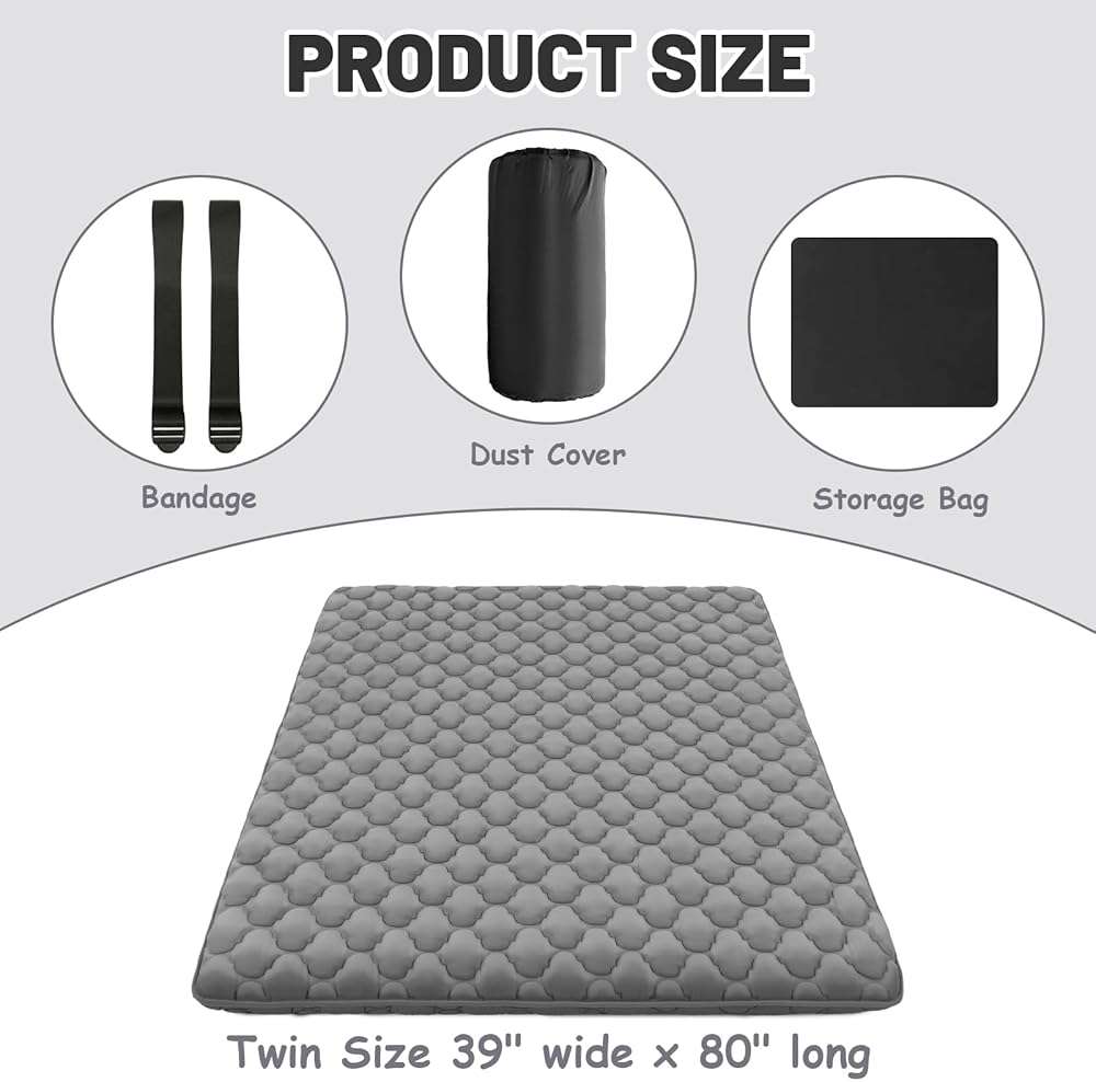 CypherX Japanese Futon Floor Mattress Twin Size 39"×80", Thicken 5-Layer Japanese Tatami Mat Floor Bed Foldable Roll Up Sleeping Pad, Ideal for Comfort and Support, Kids Floor Lounger Pillow Bed Sofa - Image 2