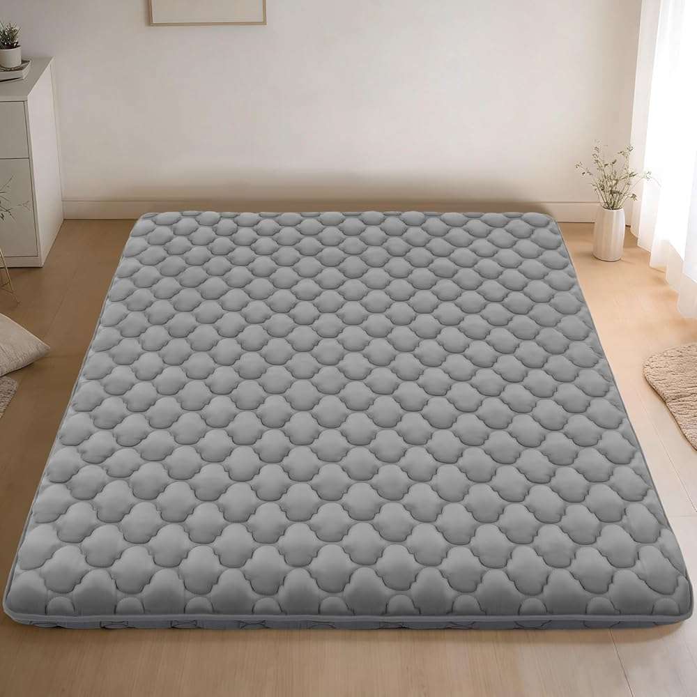 CypherX Japanese Futon Floor Mattress Twin Size 39"×80", Thicken 5-Layer Japanese Tatami Mat Floor Bed Foldable Roll Up Sleeping Pad, Ideal for Comfort and Support, Kids Floor Lounger Pillow Bed Sofa - Image 6