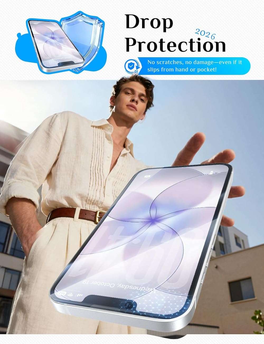 MAGIC JOHN 2 PACK for iPhone 17e Screen Protector, HD Clear, Fast Easy Installation, Anti-Scratch, Tempered Glass, Bubble Free - Image 3