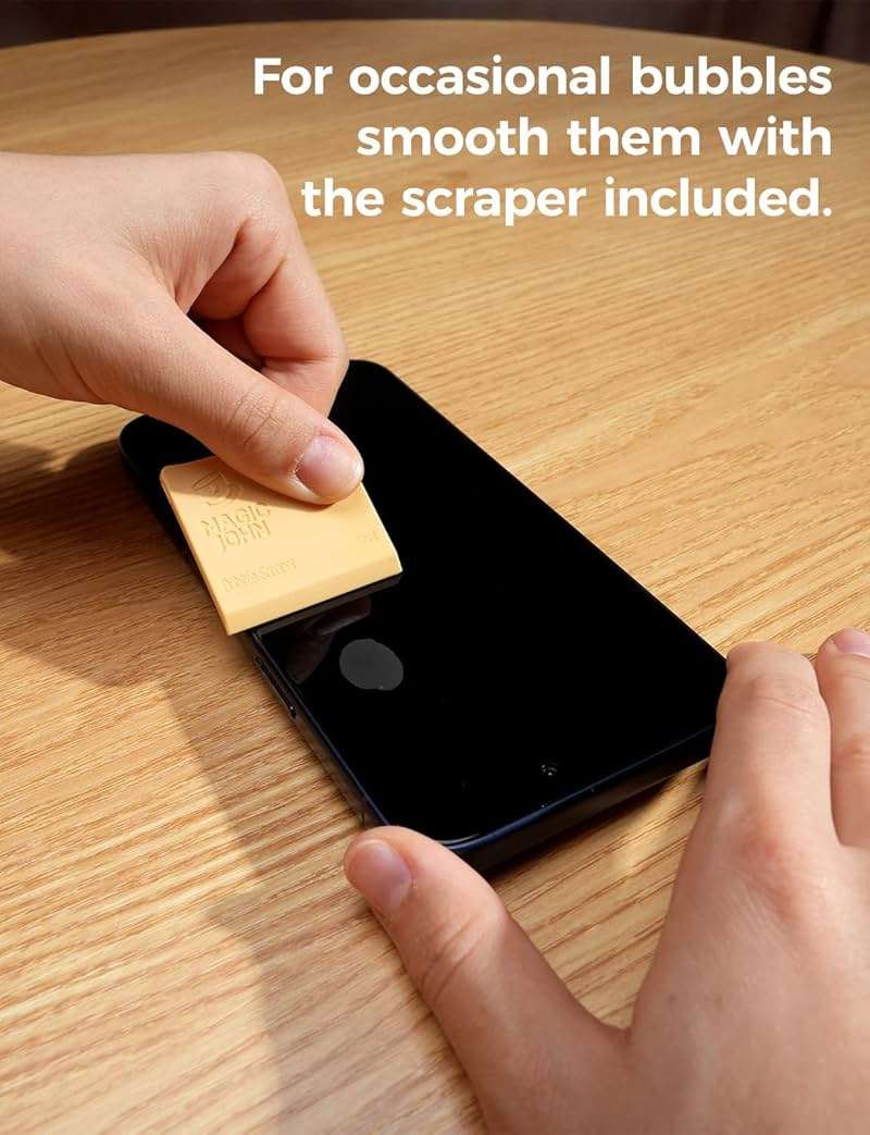 MAGIC JOHN 2 PACK for iPhone 17e Screen Protector, HD Clear, Fast Easy Installation, Anti-Scratch, Tempered Glass, Bubble Free - Image 7