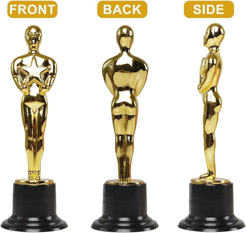 Frideko-Art 24 Pack 6'' Plastic Gold Star Award Trophies for Party Decorations, Party Favors, School Award, Game Prize, Party Prize - Image 4