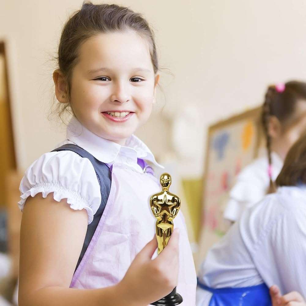 Frideko-Art 24 Pack 6'' Plastic Gold Star Award Trophies for Party Decorations, Party Favors, School Award, Game Prize, Party Prize - Image 5