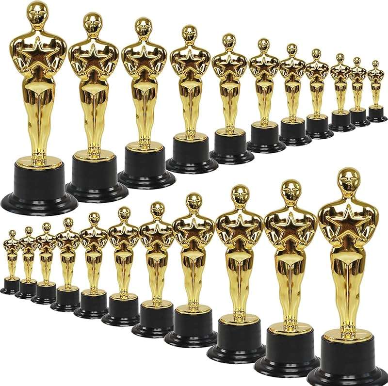 Frideko-Art 24 Pack 6'' Plastic Gold Star Award Trophies for Party Decorations, Party Favors, School Award, Game Prize, Party Prize - Image 7