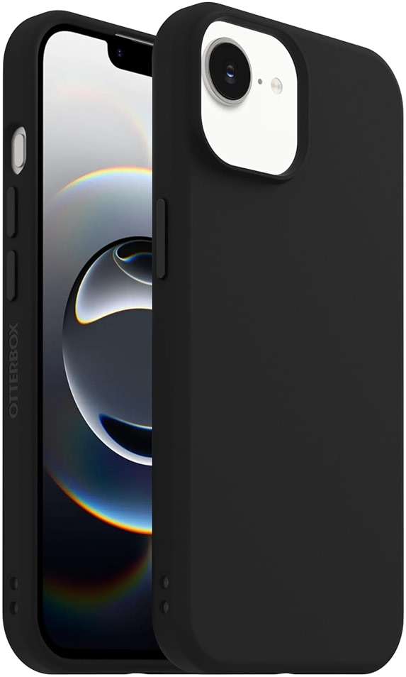 OtterBox iPhone 17e, 16e, 15, 14, & 13 Figura Series Case - Black - Aesthetic, Silicone Phone Cases, Protective Minimalist Design, MagSafe iPhone Case with Camera Protection - Image 2