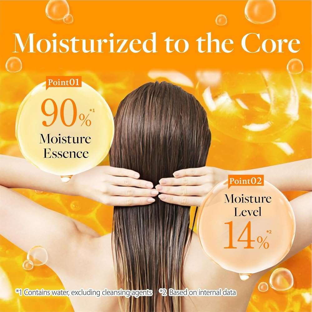 [Genuine Product] &honey Melty Moist Repair Shampoo & Conditioner Set 440mL+450g/14.87.fl.Oz+15.69Oz Sulfate-Free Moisturizing Hair Care Tame Frizz Waves - Image 3