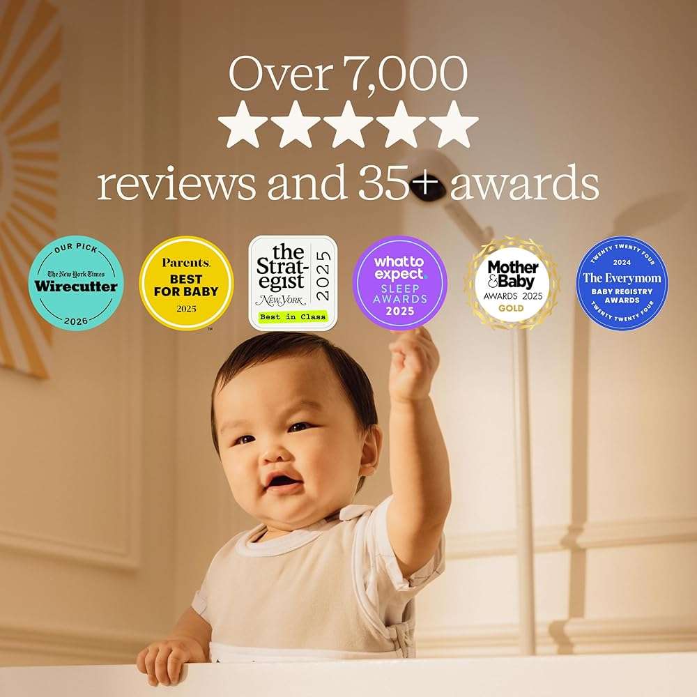 Nanit Smart Baby Monitor System with Floor Stand & 8" Display Screen - Crystal-Clear Video, Real-Time Notifications, Sleep Insights - Baby Must Have for Parents - Image 6