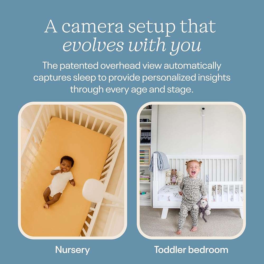 Nanit Smart Baby Monitor System with Floor Stand & 8" Display Screen - Crystal-Clear Video, Real-Time Notifications, Sleep Insights - Baby Must Have for Parents - Image 7
