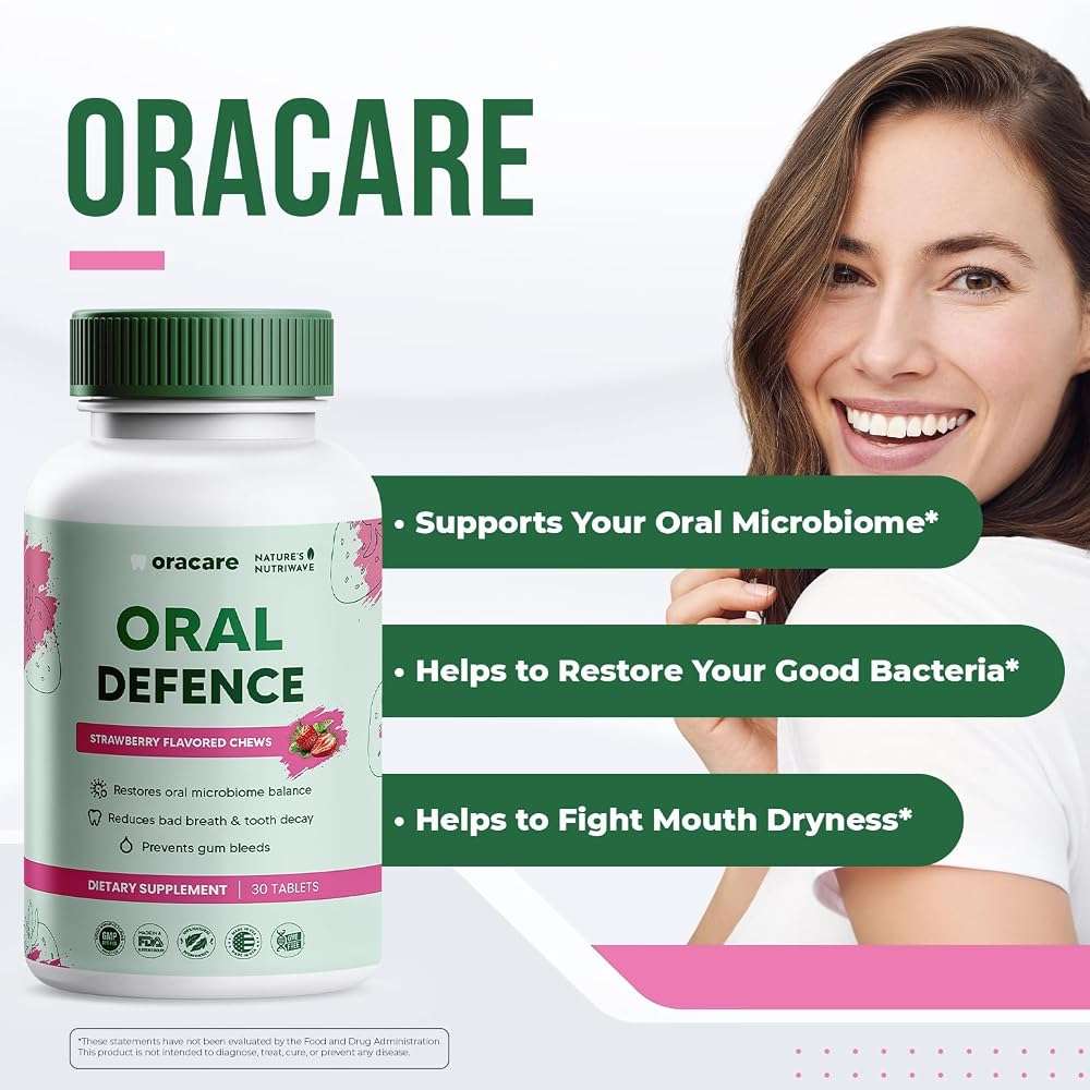 Oracare – Daily Oral Support with Enzymes, Hydroxyapatite, Xylitol & 3-Strain Probiotic Blend – Non-GMO Stimulant-Free Formula – Made in USA – 30 Melt-In-Mouth Tablets, 1 Month Supply - Image 2