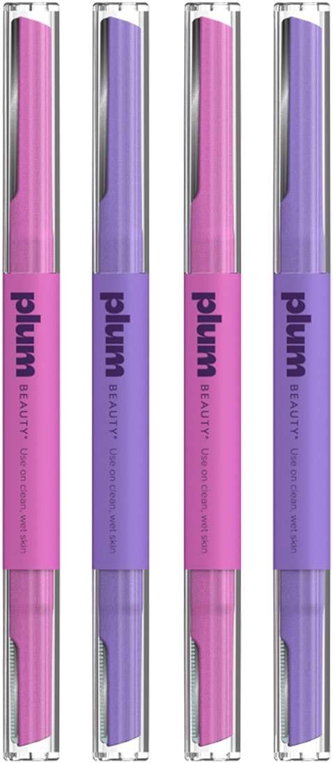 Plum Beauty Double-Sided Dermaplaning Razors (4-Pack) - Womens Facial Razors - Image 9