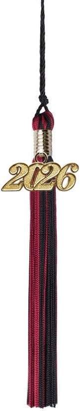Class Act Graduation Kindergarten Graduation Tassel - Gold Charm - 2 Color, 2026, Red/White - Image 3