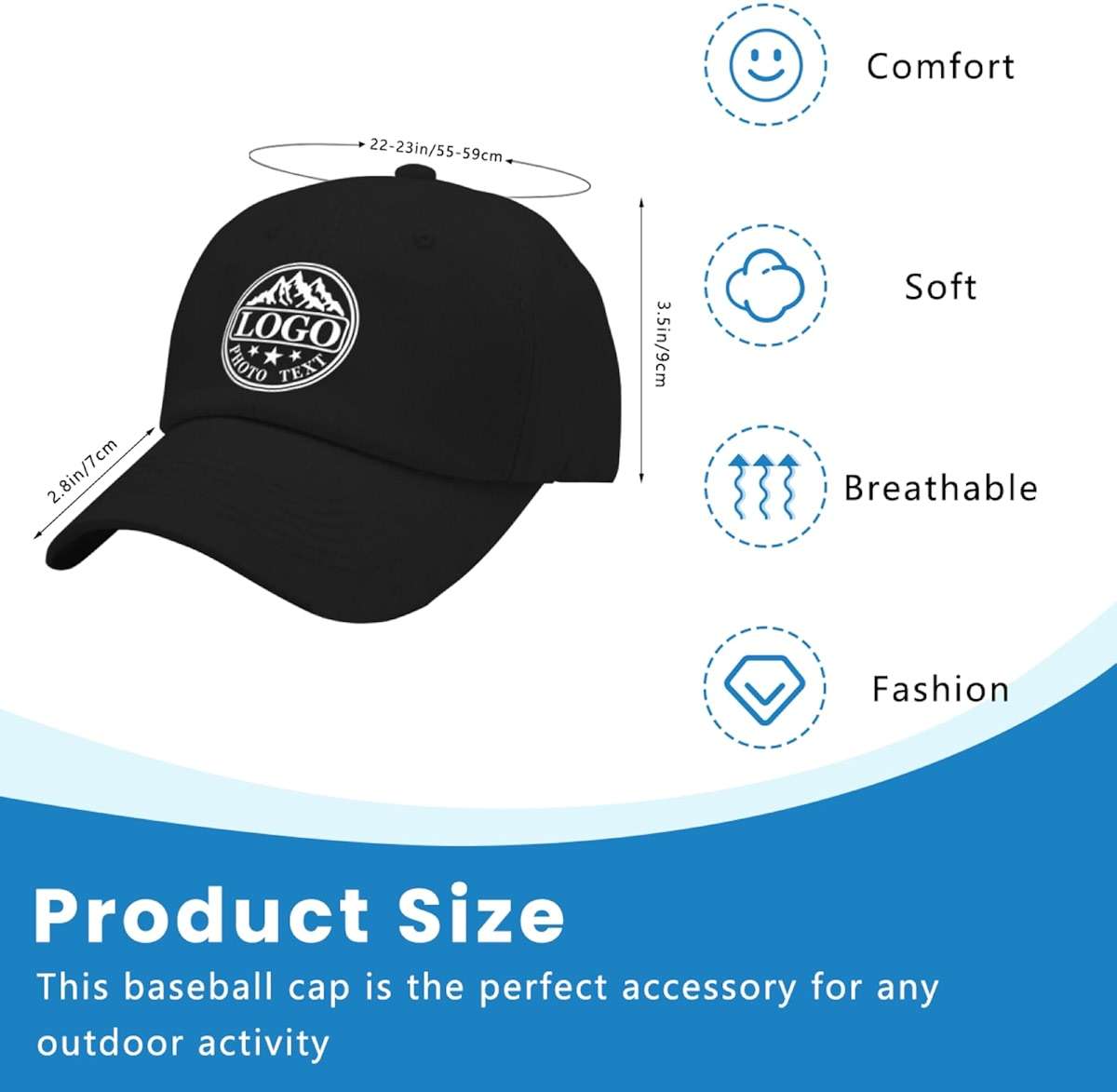 Custom Hat Bulk with Logo Text Photo Design Your Own Personalized Custom Trucker Hats Baseball Caps for Men Women - Image 8