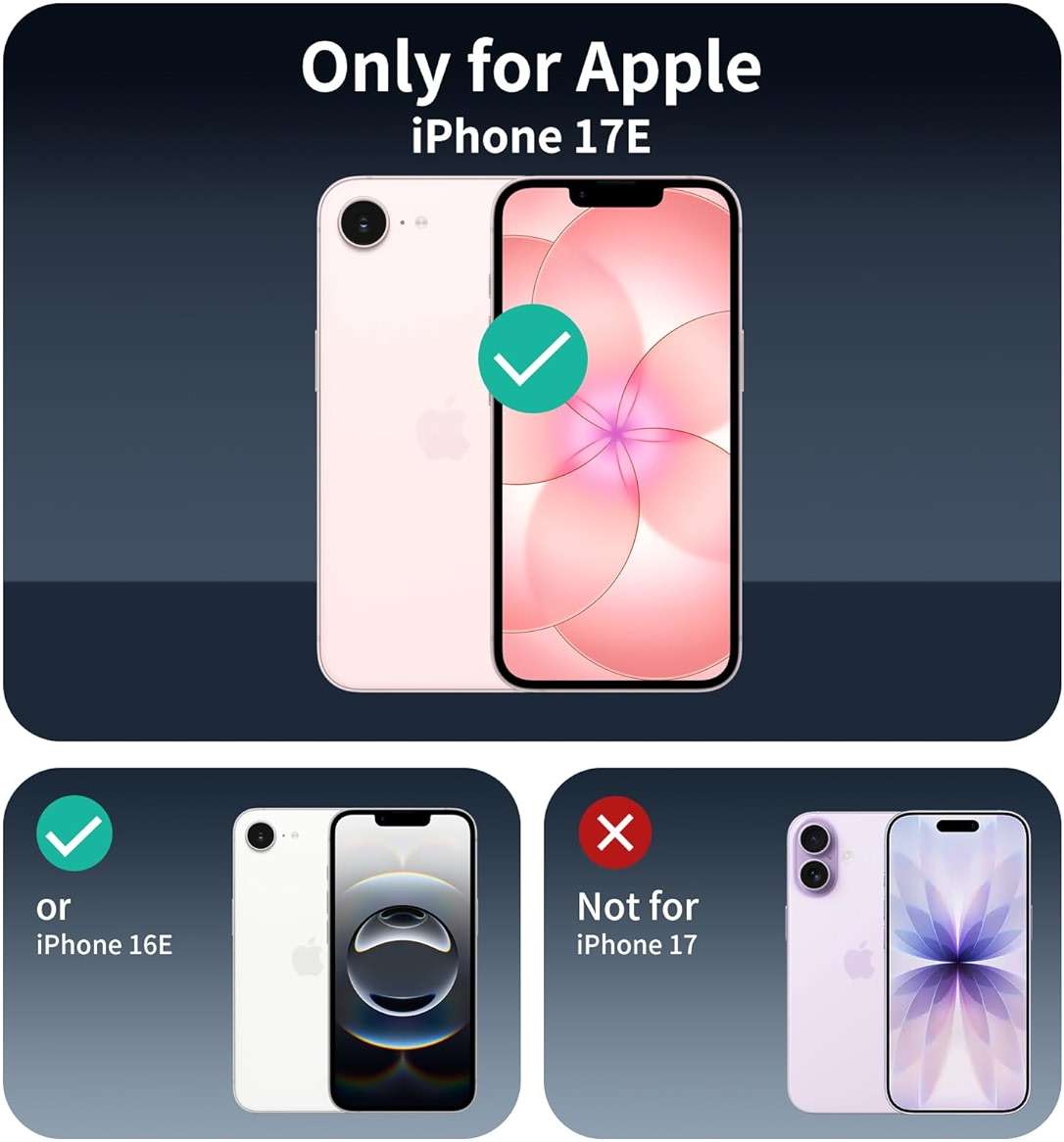 Fynorao 3+3+1-Pack, Screen Protector and Camera Lens Protector for iPhone 16e/17e with Installation Alignment Aid, Tempered Glass Film, Impact-Protection, HD, Anti-Scratch, 9H Hardness - Image 2