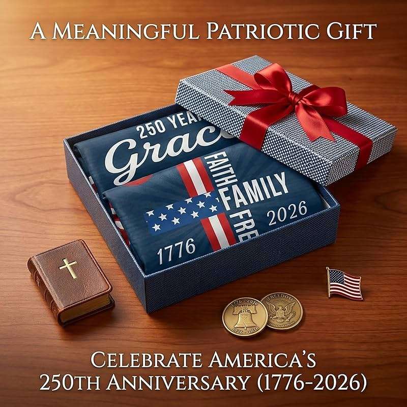 Waterproof Thickened 250 Anniversary Usa Flag, Outdoor Usa 250th Anniversary Merchandise God Bless America Small Garden Flags for Outside, 4th of July Patriotic Flags 12x18 Double CROSS FAITH FREEDOM - Image 7