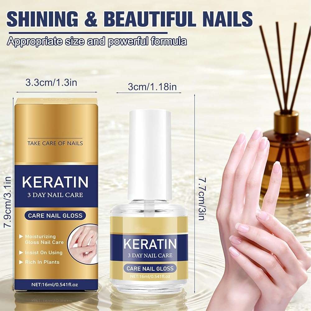 2PCS 3 Days Keratin Nail Care Oil,2026 New Moisturizing Cuticle Oil for Strong Nail,Intensive Repairs Dry & Weak Nails - Image 7