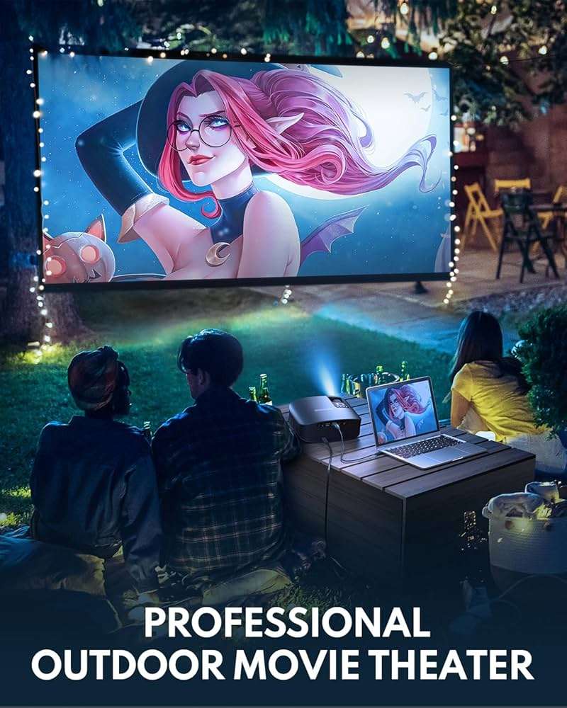 GooDee 4K Portable Projector with WiFi 6 and Bluetooth 5.4 - 2026 Upgraded Full HD Video Projector, Dolby Audio Home Theater for Outdoor Night & Bedroom Cinema, Compatible with Fire Stick/iOS/Android - Image 8
