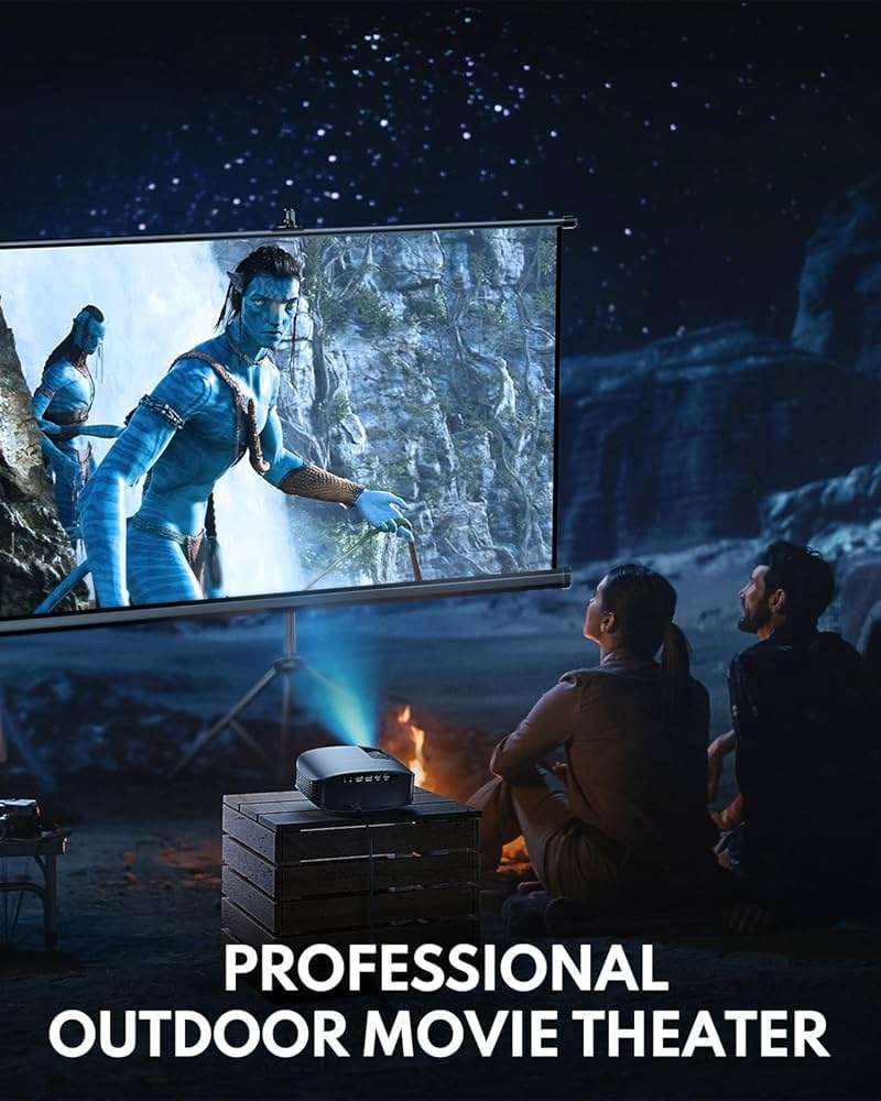 GooDee 4K Portable Projector with WiFi 6 and Bluetooth 5.4 - 2026 Upgraded Full HD Video Projector, Dolby Audio Home Theater for Outdoor Night & Bedroom Cinema, Compatible with Fire Stick/iOS/Android - Image 9