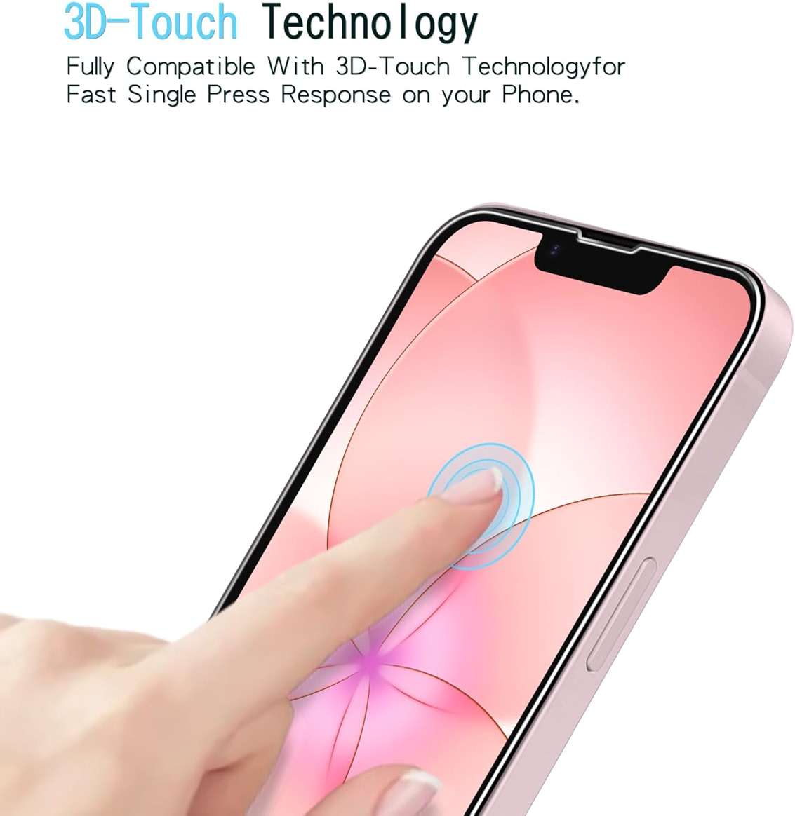 KAREEN 2 Pack Screen Protector for iPhone 17e 6.1-Inch Tempered Glass Film, 9H Hardness, Anti Scratch, Bubble Free, Case Friendly, Easy to Install - Image 3