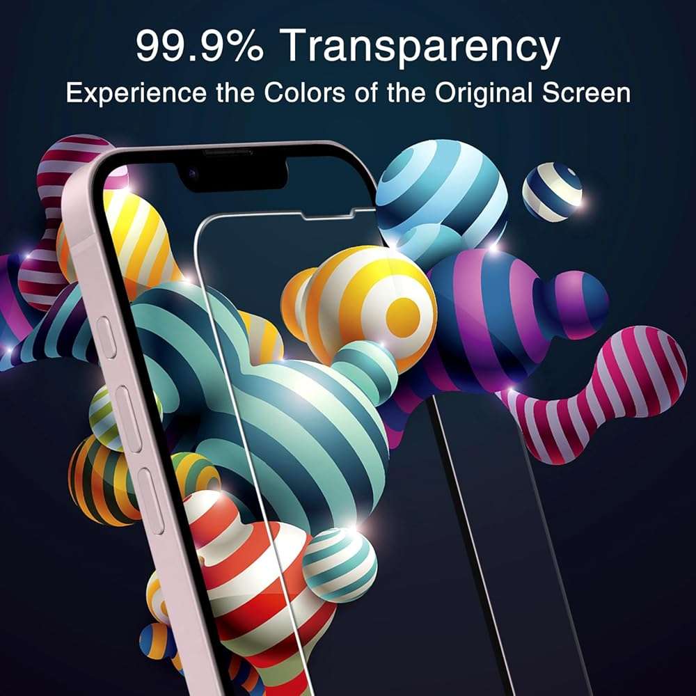 KAREEN 2 Pack Screen Protector for iPhone 17e 6.1-Inch Tempered Glass Film, 9H Hardness, Anti Scratch, Bubble Free, Case Friendly, Easy to Install - Image 5