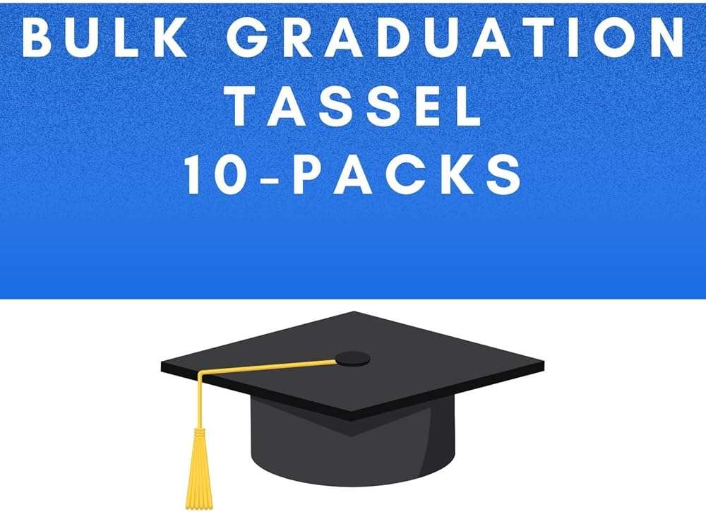 Class Act Graduation Tassels Bulk Set – 10 Pack Tassels with 2026 Year Charm, Classic Grad Accessories for High School, College and University, Red/White - Image 2