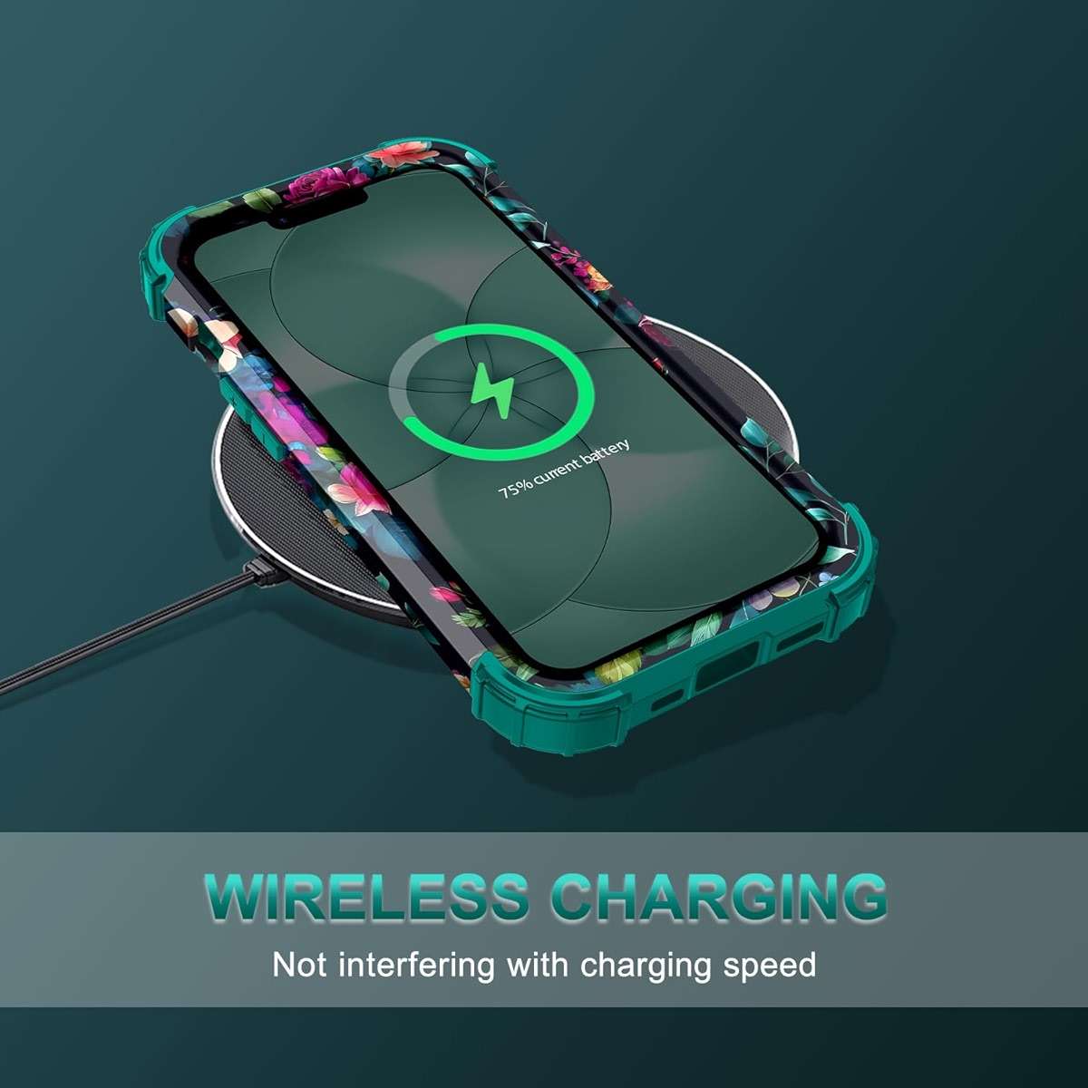 Rancase for iPhone 17e Case Case,Three Layer Heavy Duty Shockproof Protection Hard Plastic Bumper +Soft Silicone Rubber Protective Case for Apple iPhone 17e,Glow in The Dark-Blackish Green - Image 7
