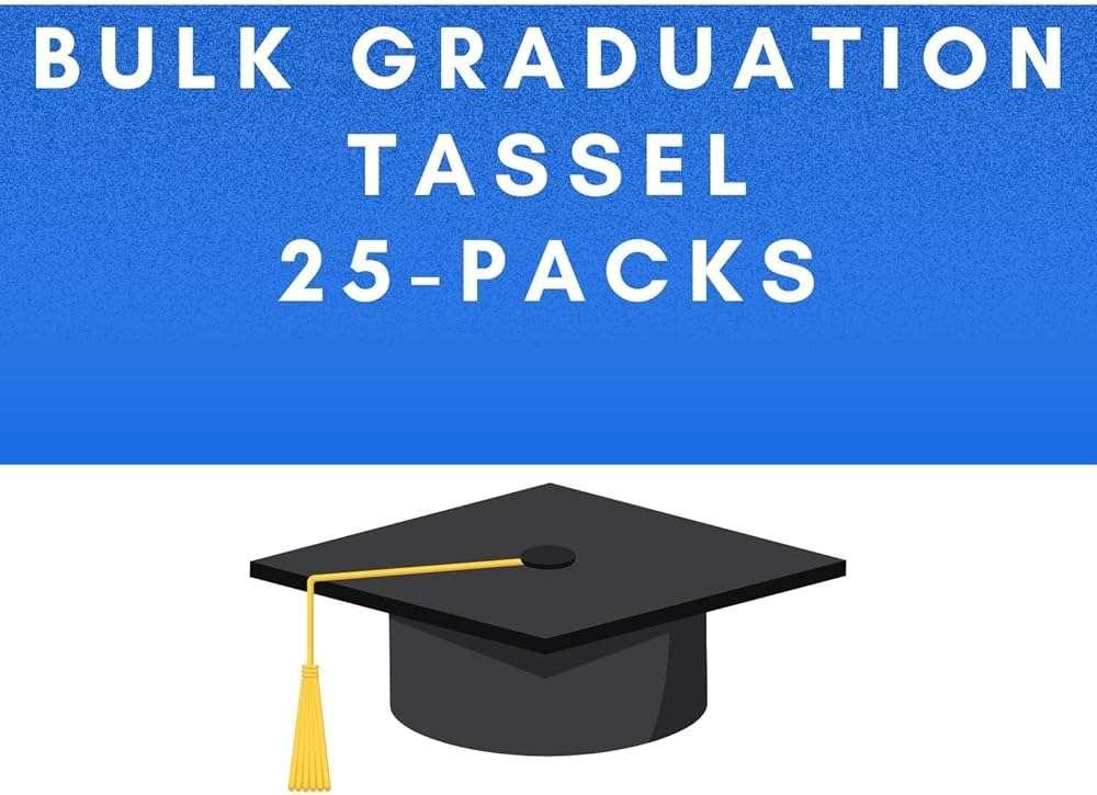 Class Act Graduation Tassels Bulk Set – 25 Pack Tassels with 2026 Year Charm, Classic Grad Accessories for High School, College and University, Red/White - Image 2