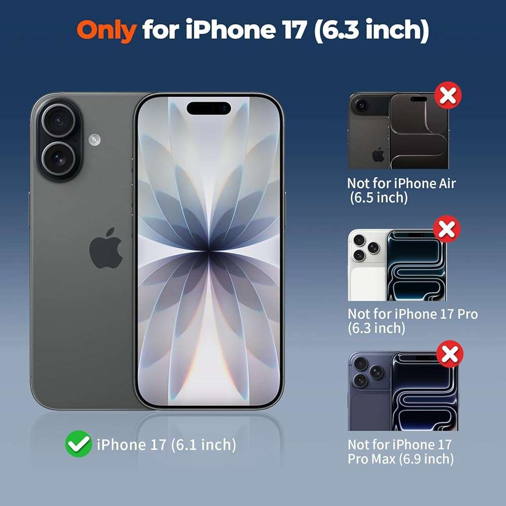 SUPFINE Magnetic for iPhone 17 Case with Camera Control Button,[Full Camera Protection][1+Tempered Glass Screen Protector] Slim Translucent Matte Shockproof Phone Cover,Black - Image 2