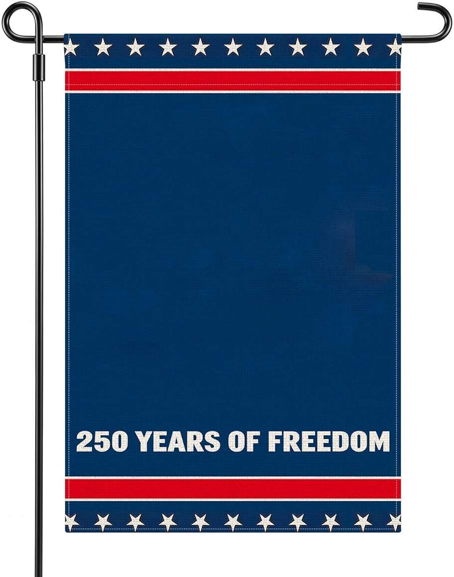 CIRCKOPS Garden Flags, Flag Patriotic Decor, 12x18 Inch Double-Sided Design,Yard Flags for Independence Day - Image 1