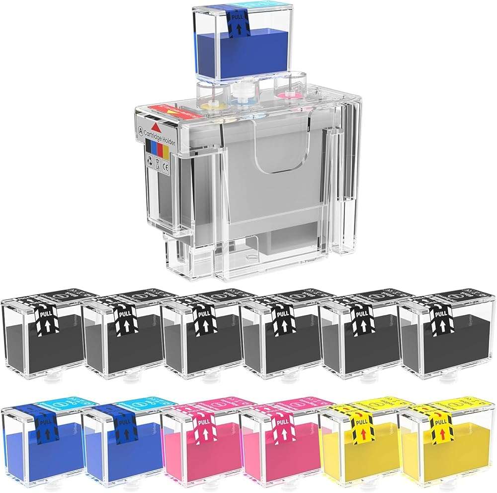 68XL Ink Refill Kit Compatible for hp 68 ink cartridges black/color combo pack Compatible for HP Envy 6155e 6555e 6100e 6152e 6552e 6558e 6110e 6530e 6531e (6 Black 2 Cyan 2 Magenta 2 Yellow) - Image 3