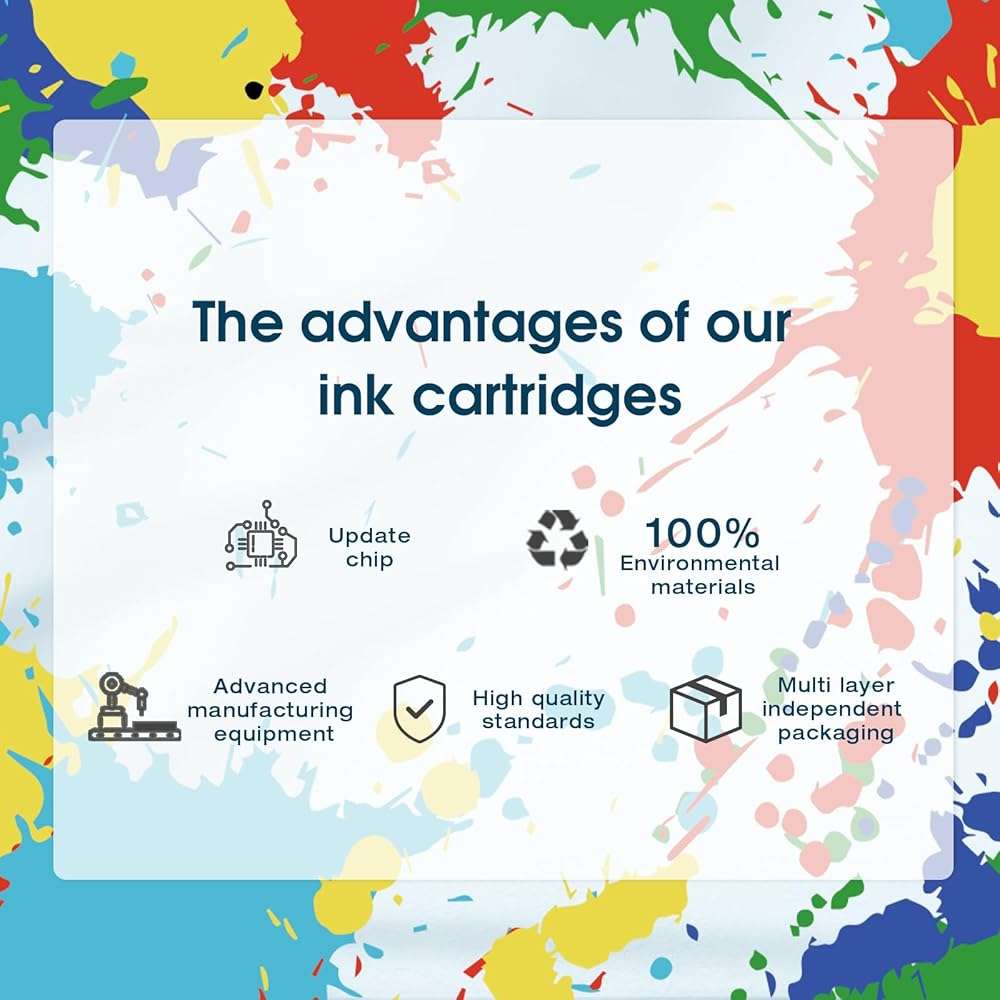 JANMORE 68XL 68e Black and Tri-Color Ink Cartridge High Yield Replacement for HP 68xl Ink cartridges for Envy 6152e,6155e,6552e,6555e,6558e Printer (1 Black and 1 Color) - Image 7