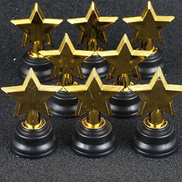 Fumusae 32 Pack Mini Star Award Trophy, 3.5 Inch Gold Trophy Awards Bulk, Plastic Trophies for Rewards, Sports Winning Prize, Competitions, Game Prizes, Party Favors, Event Props - Image 5