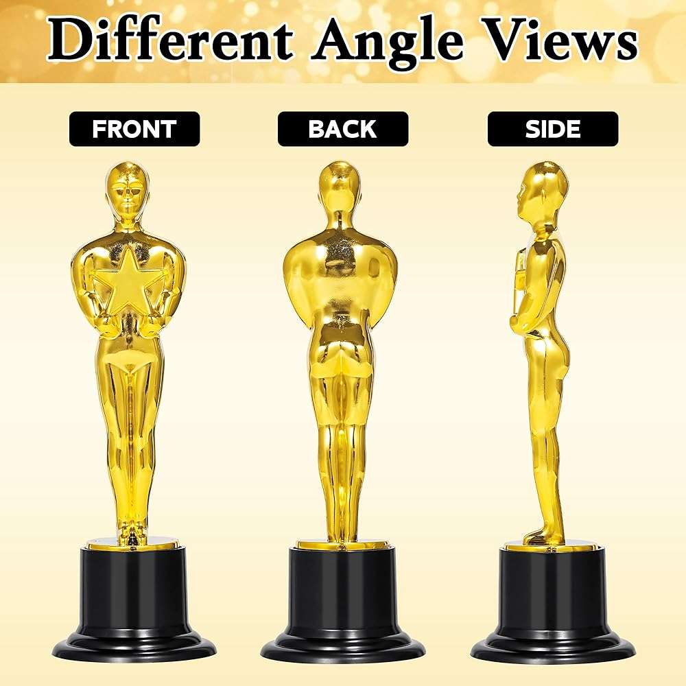 Joyomato Gold Award Trophy, 24 Pack 6 Inch Trophies for Party Decorations, Game Prize, Award Ceremony, Appreciation Gift - Image 3