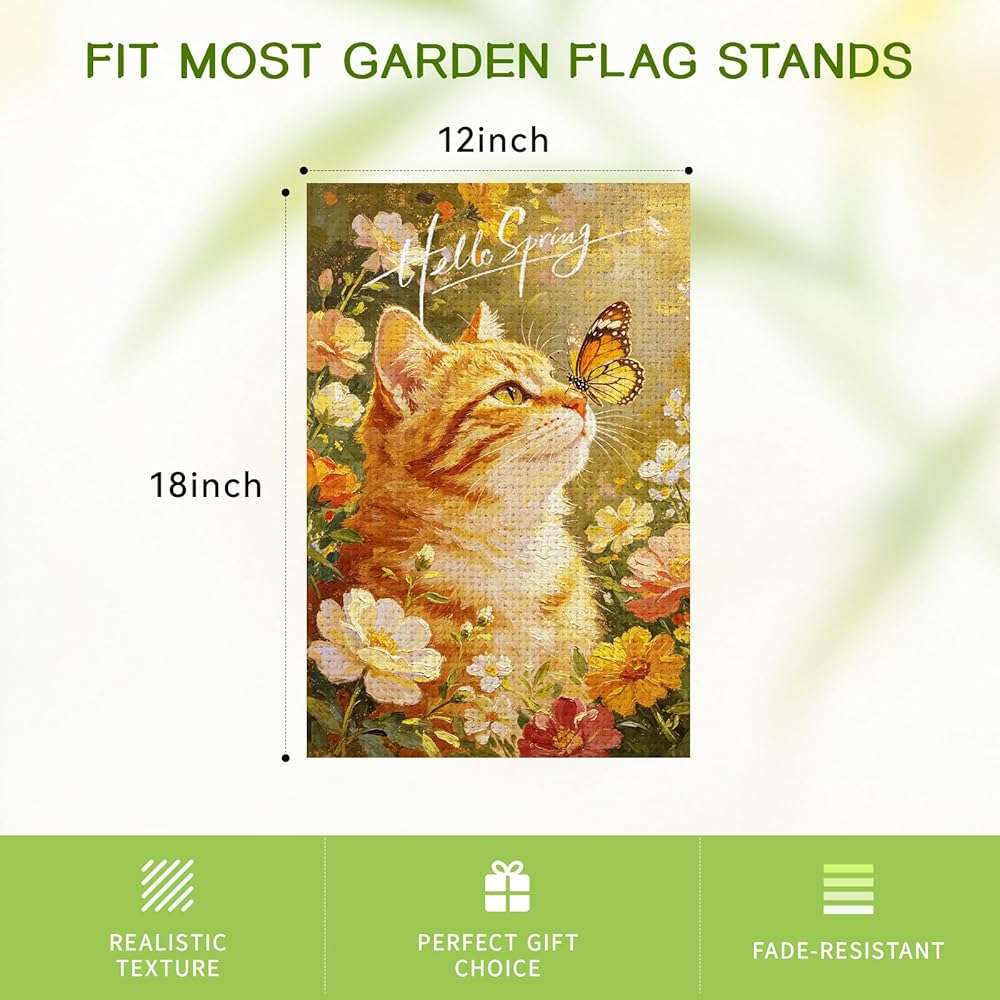 Seasonal Garden Flags Set of 4 Double Sided 12x18 Inch,Small Yard Flags for Outside, Spring Summer Fall Winter & Holiday Outdoor Decor, Halloween Christmas Decorations for All Seasons - Image 3
