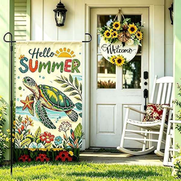 Seasonal Garden Flags Set of 4 Double Sided 12x18 Inch,Small Yard Flags for Outside, Spring Summer Fall Winter & Holiday Outdoor Decor, Halloween Christmas Decorations for All Seasons - Image 7