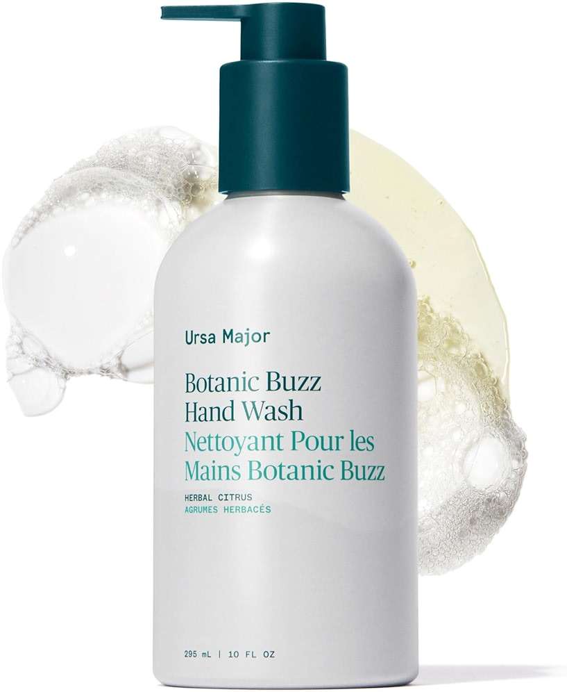 Ursa Major Botanic Buzz Hand Wash | Natural Liquid Hand Soap | Cleanses, Hydrates, Moisturizes & Soothes | Vegan, Cruelty-Free & Non-Toxic | 10oz - Image 1