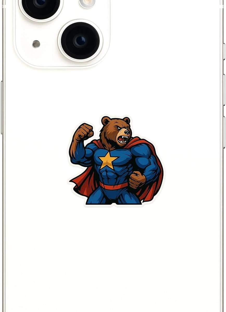 Ursa Major American Superhero Sticker (3.25" x 3") - Image 6