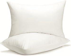 QUBA LINEN Queen Size Bed Pillows - Set of 2, Medium Density, Soft and Supportive for Back, Side, and Stomach Sleepers (Queen (Pack of 2)) (White, Pack of 2) - Image 8