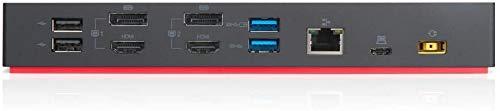 Lenovo ThinkPad Hybrid USB-C Dock US (40AF0135US) with USB Type-A Adapter + ZoomSpeed HDMI Cable (with Ethernet) + Starter Bundle - Image 3