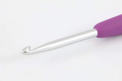 Clover 1045/G Purple Amour Crochet Hook, Size G, 4.0mm - Image 4