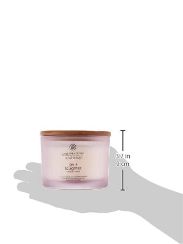 Chesapeake Bay Candle Scented Candle Joy + Laughter (Cranberry Dahlia) Coffee Table Home Décor - Image 4