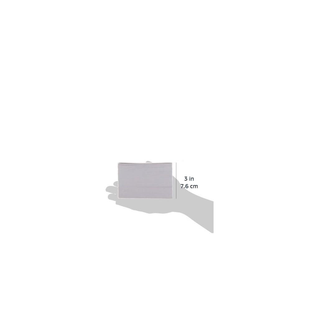 Amazon Basics Paper Flash Cards, Ruled Index Note Cards, Heavy Weight, White, 3 x 5 Inch Card, 300 Count, 100 Pack of 3 - Image 2