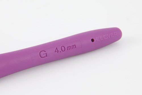 Clover 1045/G Purple Amour Crochet Hook, Size G, 4.0mm - Image 5