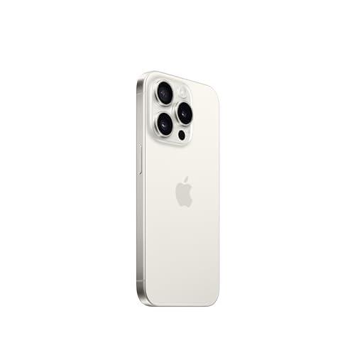 Apple iPhone 15 Pro, 128GB, White Titanium - Cricket Wireless (Renewed) - Image 2