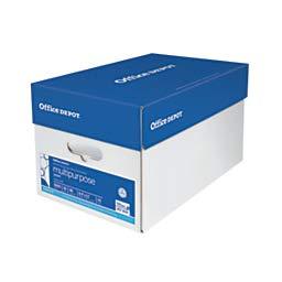 Office Depot Extra Bright Copy Paper, 8 1/2in. x 11in., 20 Lb., 90 Brightness, Case Of 10 Reams
