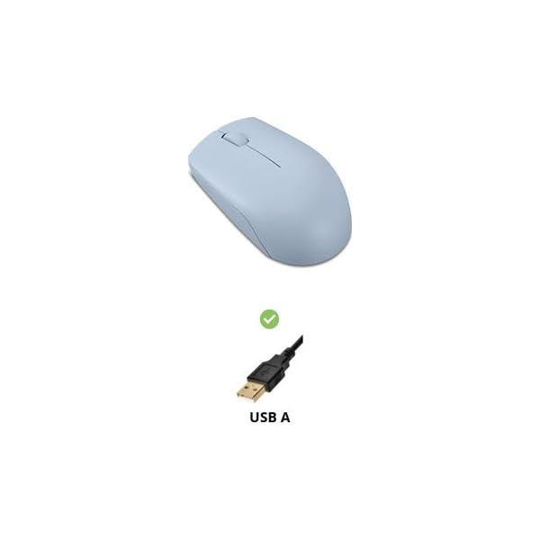 Lenovo 300 Wireless Mouse – Computer Mouse for PC, Laptop with Windows – Ambidextrous Design – 2.4 GHz Nano USB Receiver – 12 Month Battery Life - Image 3