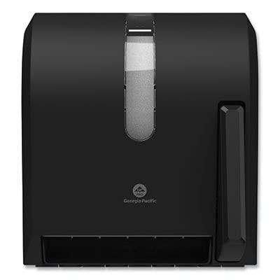 Georgia-Pacific Push Paddle Roll Paper Towel Dispenser by GP PRO, 54338A, Black - Image 3