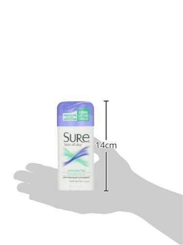 Sure Deodorant Invisible Solid, Unscented - 2.6 oz - Image 5